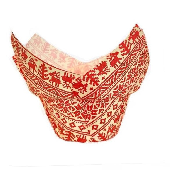 High Crown Baking Cup, Red Knit (Set of 300)