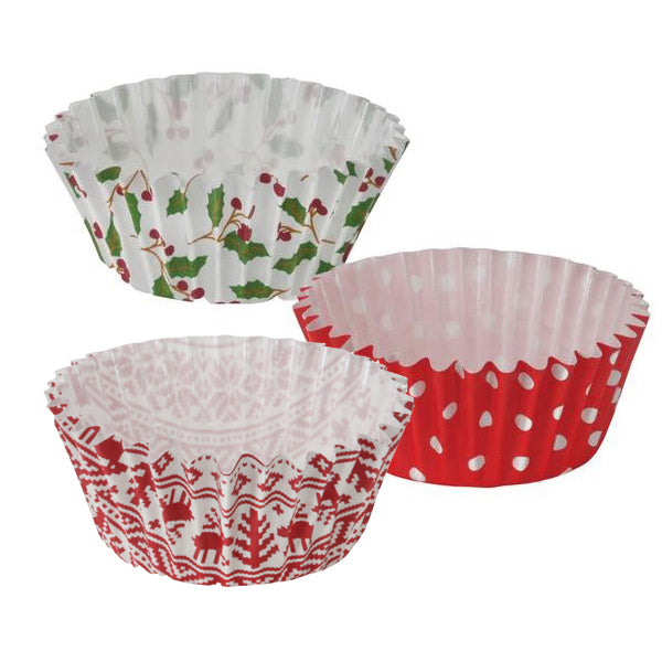 Assortment Sets, 2" Ruffled Baking Cup Cake Set, Holiday - Welcome Home Brands